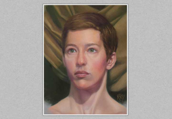 pastel portrait of Dana